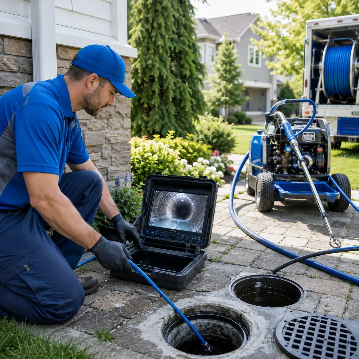 Outdoor drain cleaning professionals serving Kellnersville, WI